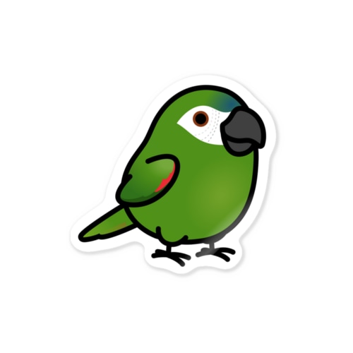 Chubby Bird コミドリコンゴウインコ Sticker