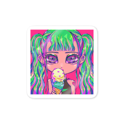 ツインテールギャル Sticker