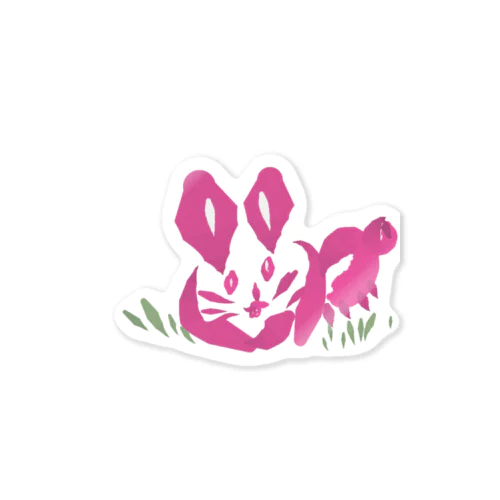 ゆるいウサギ Sticker