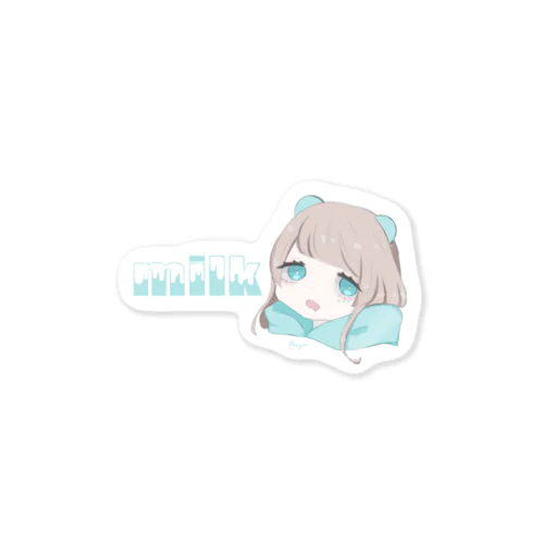 水色ぱんだちゃんステッカー Sticker