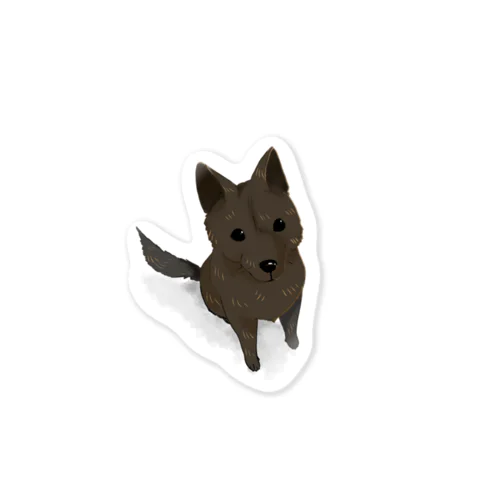 見上げる甲斐犬 Sticker