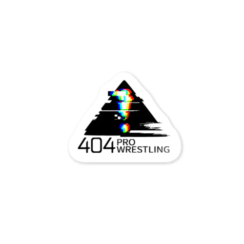 「404プロレス」ロゴ ステッカー