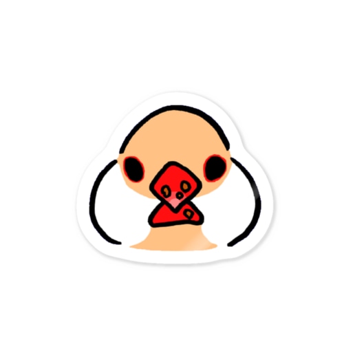 クリーム文鳥 Sticker
