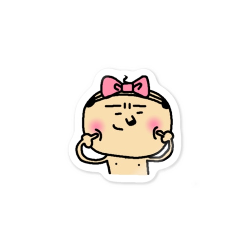 リボンがステキおやじ Sticker