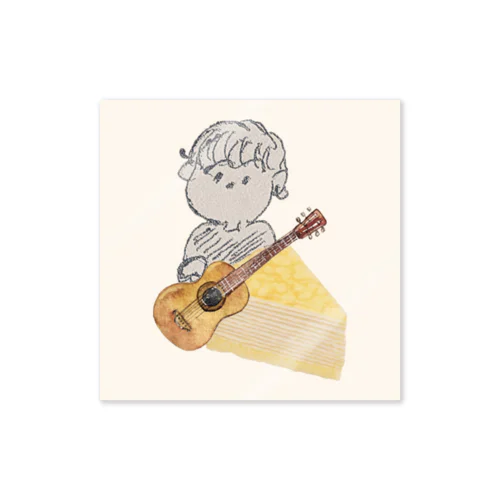 Guitar boy  Sticker