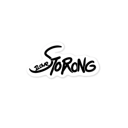 ILove STRONG ステッカー