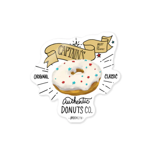 CAPTAIN'S DONUTS Sticker