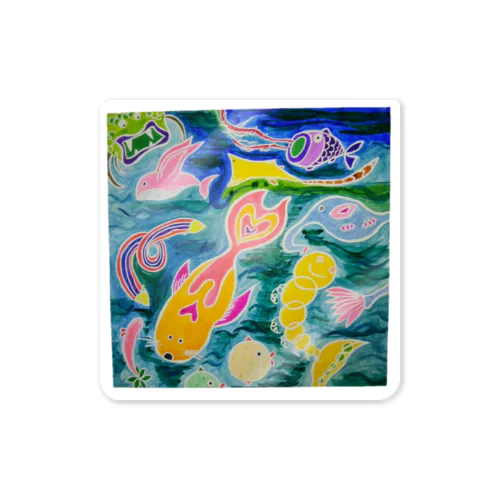 strange fish Sticker