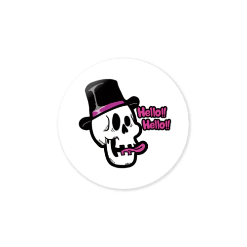 Pop Skull Sticker Sticker