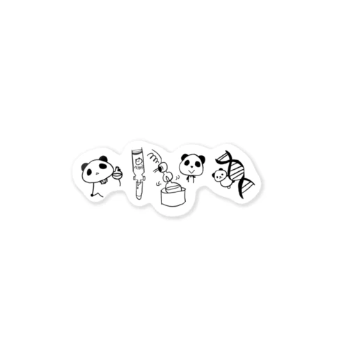 ぱんだくんの実験 Sticker