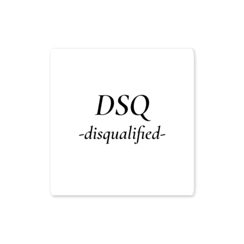 DSQ 失格 Sticker