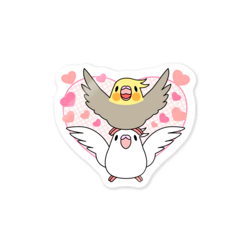 ラブリーオカメインコ【まめるりはことり】 Sticker