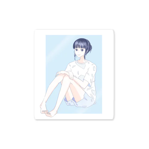 半袖の彼女 Sticker