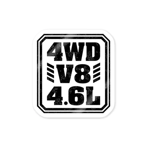 4WD V8 4.6L ステッカー