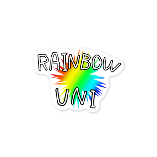 RAINBOW UNI Sticker