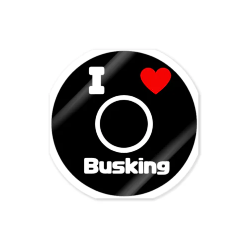 I love Busking  Sticker