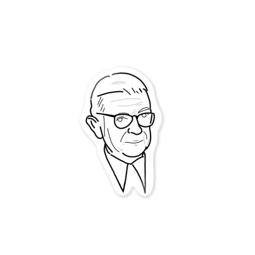 Sartre Sticker