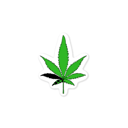 大麻はだめ Sticker