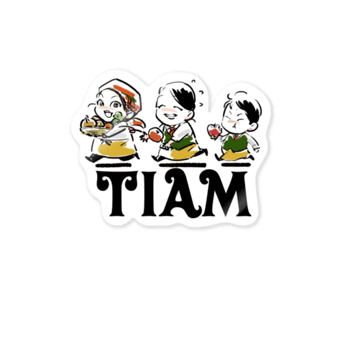 tiamスタッフロゴ Sticker