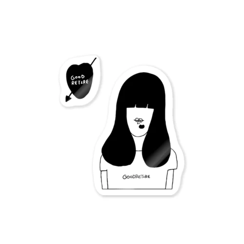 GIRLステッカー Sticker