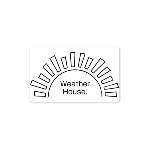 Weather House.シカク Sticker