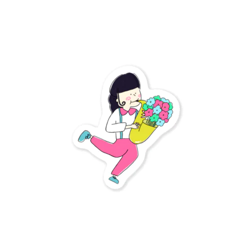 SAXをふく女子 Sticker