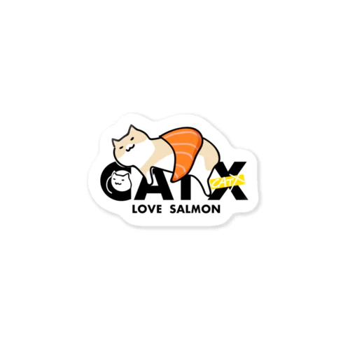 【期間限定】CAT X SALMON ステッカー