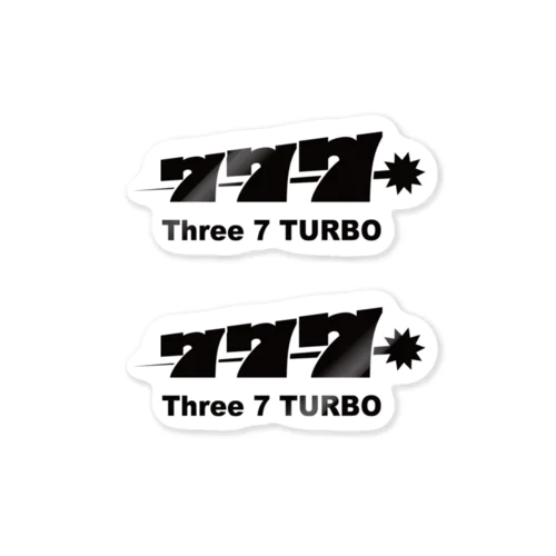 three7TURBO Sticker