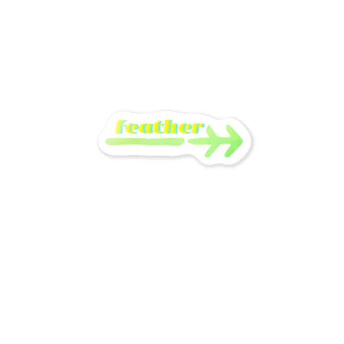 feather#birdlover Sticker