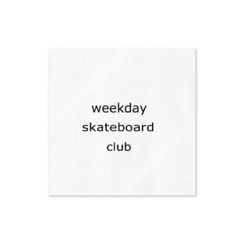 weekdayskateboardclub Sticker