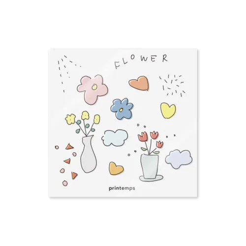 flower stecker Sticker