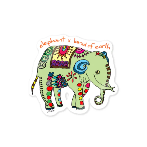 elephantステッカー Sticker