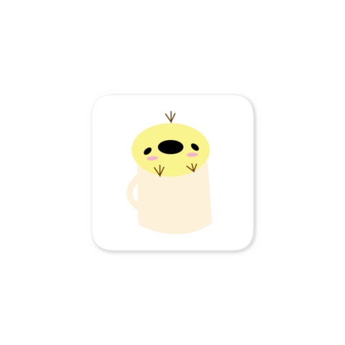カップひよこちゃん Sticker