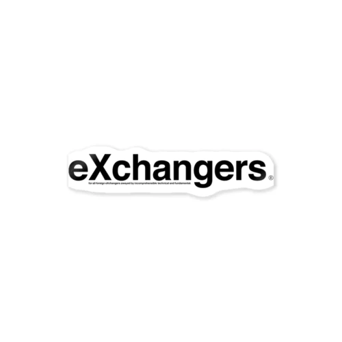 eXchangers Logo v.01 ステッカー