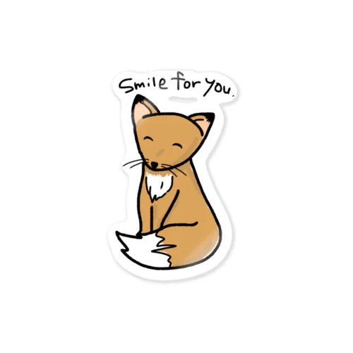 Smile Fox Sticker