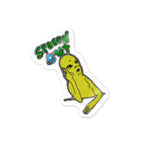 spaced out Sticker