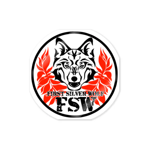 FSW(赤黒) Sticker