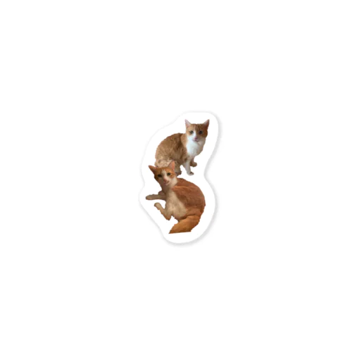 ムムさん&メメちゃん 兄妹（ど真ん中） Sticker