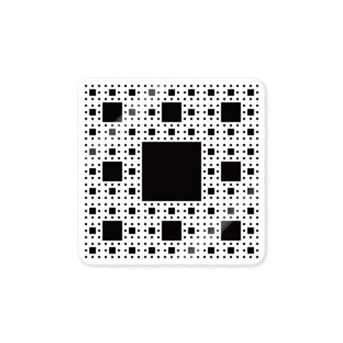 Fractal Sierpinski Carpet Sticker
