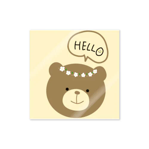 花かんむりクマさん Sticker