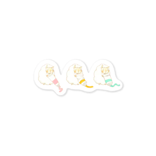 えのぐひつじ Sticker