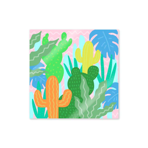 カラフルプランツ🌵🌿🍀 ステッカー