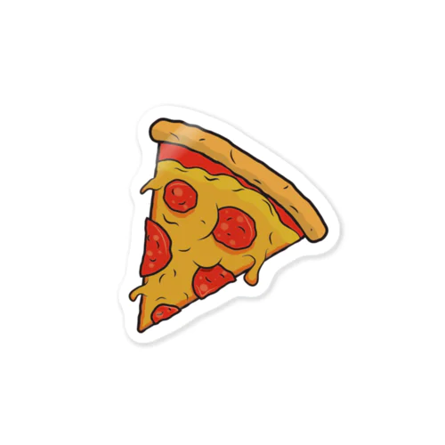 Get fat pizza Sticker