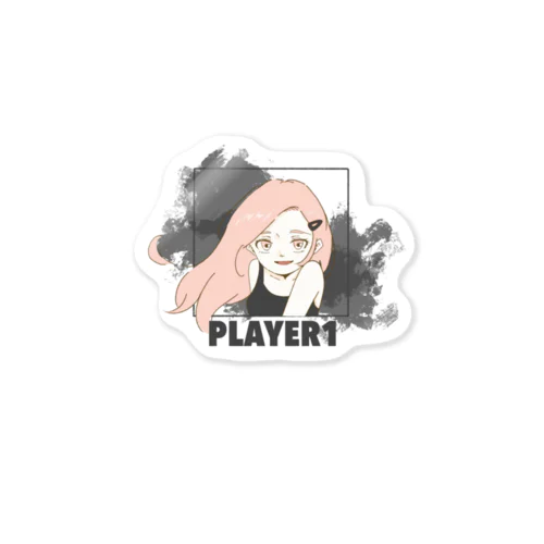 PLAYER1  Sticker