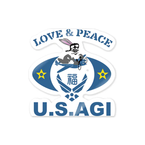 U.S.AGI(ウサギ) ステッカー