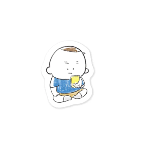 スマホをいじる夫・サミ太郎 Sticker