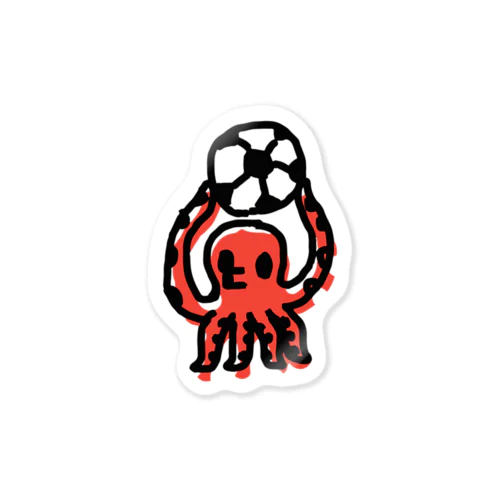 タコサッカー03 Sticker