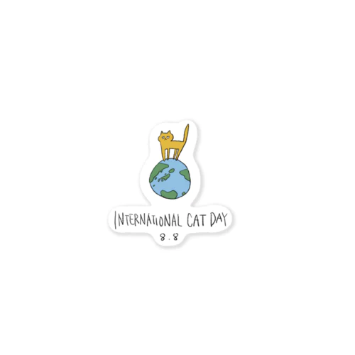 世界猫の日 Sticker