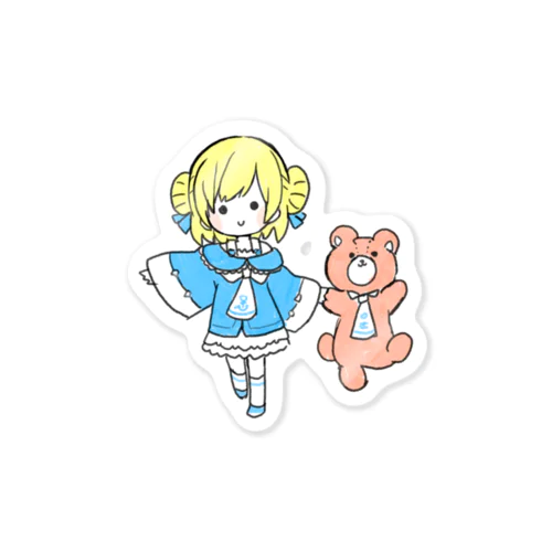 くまとダンスするべーるちゃん Sticker