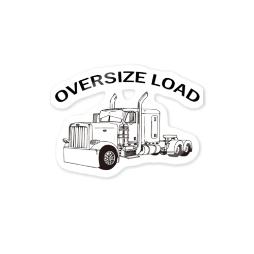 OVERSIZE LOAD トレーラー　コンボイ Sticker